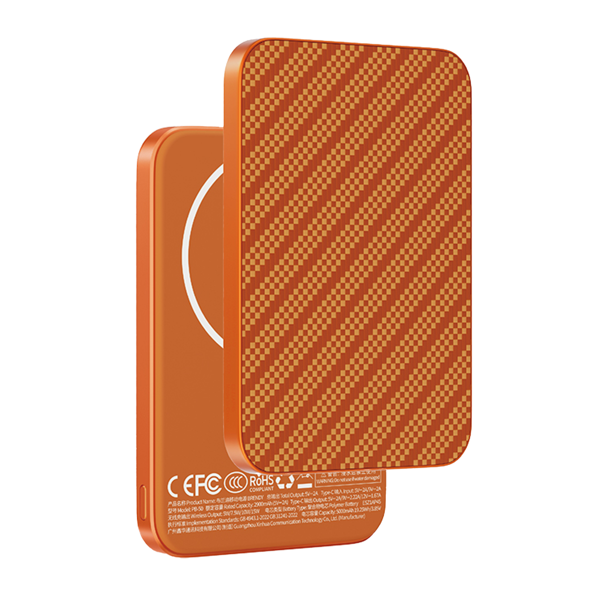 Keephone PB50 Brendy Kevlar 5.000 mAh 20W Type-C ve 15W Kablosuz Şarj Destekli Magsafe Powerbank